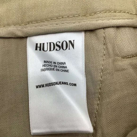Hudson Jeans Mens Tailored Fit Jogger Twill Chino Pants‎ Tan Size 32 x 29 NWT